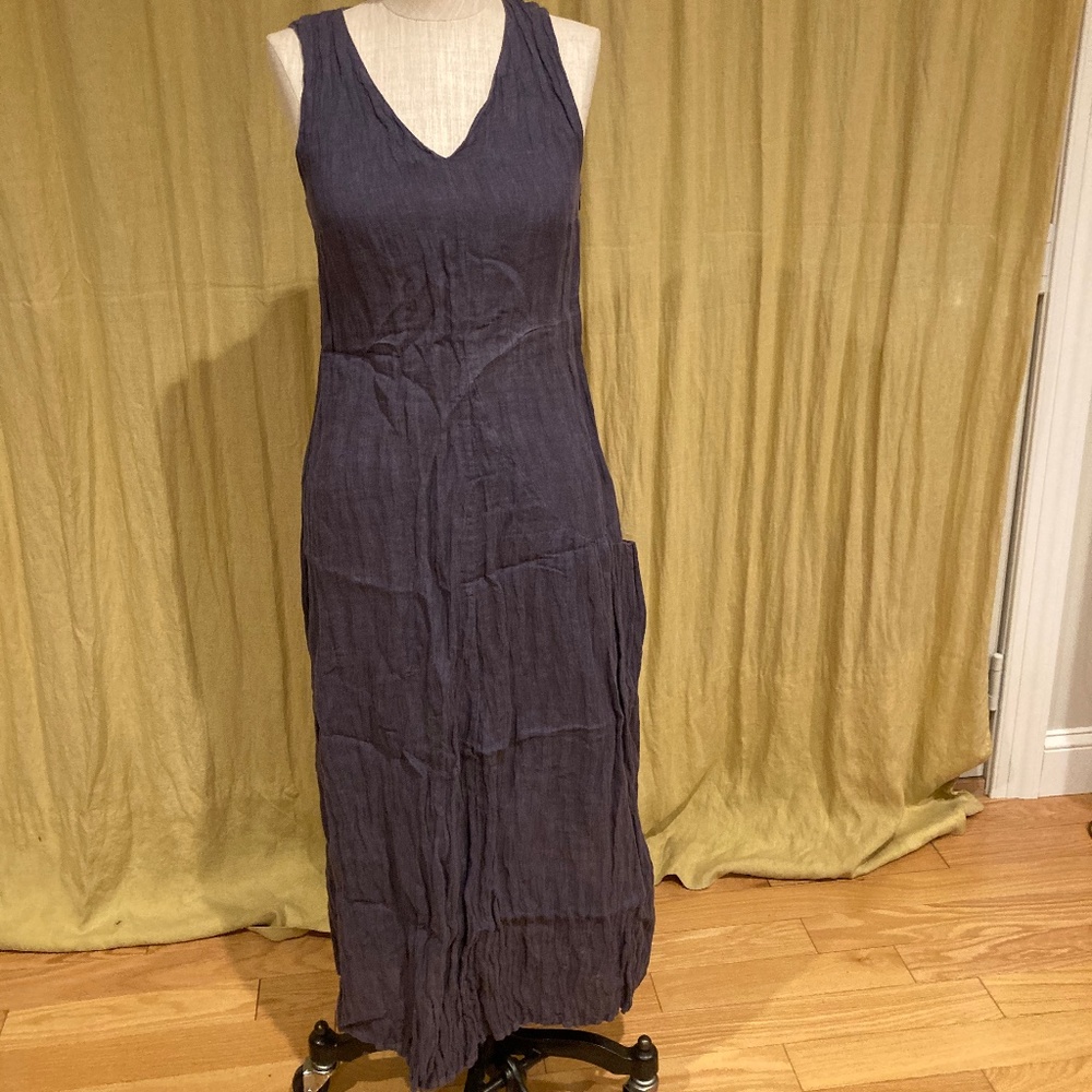 SARAH PACINI LONG PURPLE DRESS